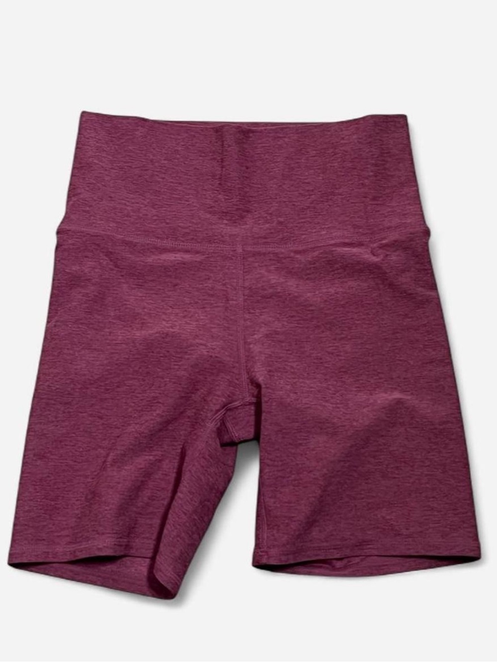 Vuori High-Waist Bike Shorts - Plum Heather